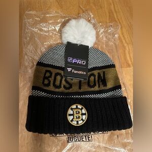 Fanatics Black and Gold Knit Beanie